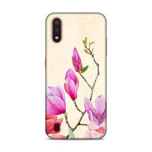 Pink Flower Samsung Galaxy A01 Mobile Cover Case