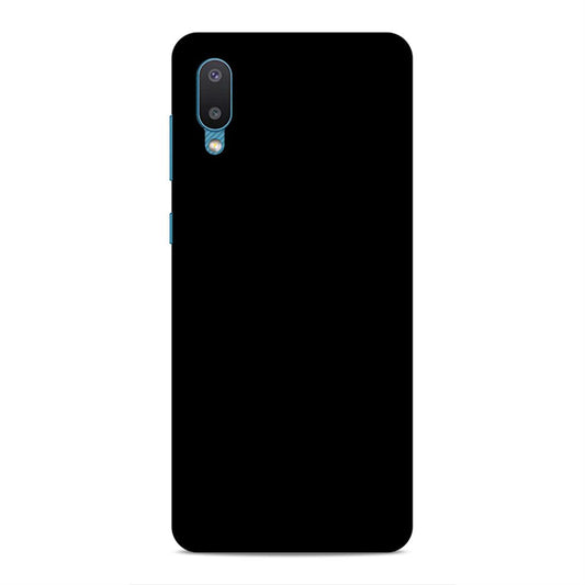 Black Classic Plain Samsung Galaxy A02 Phone Cover Case Case