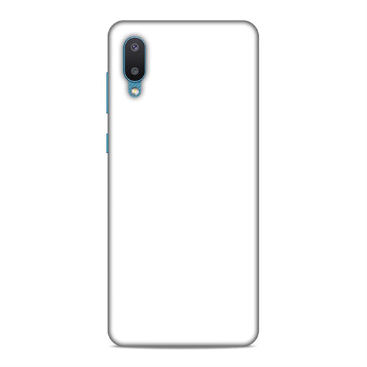 White Classic Plain Samsung Galaxy A02 Mobile Case Cover