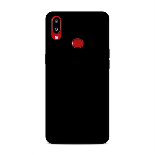 Black Classic Plain Samsung Galaxy A10s Phone Cover Case Case