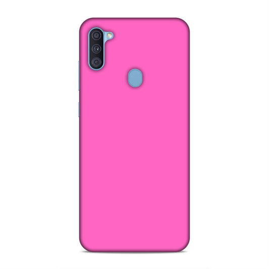 Pink Classic Plain Samsung Galaxy A11 Mobile Back Cover
