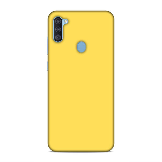 Yellow Classic Plain Samsung Galaxy A11 Phone Case Cover