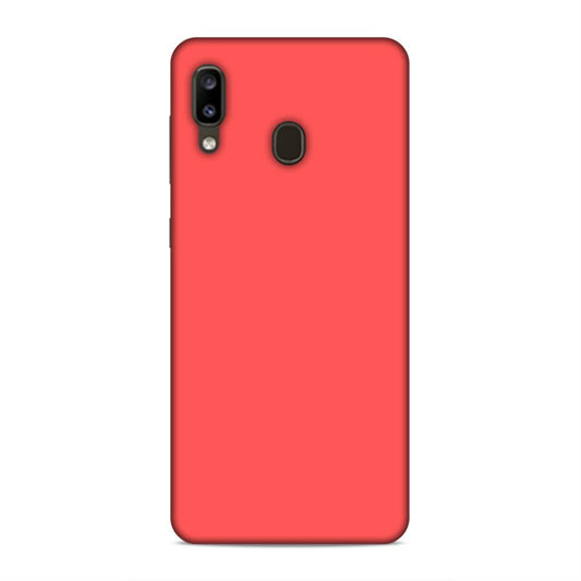 Coral Red Plain Samsung Galaxy A20 Phone Cover