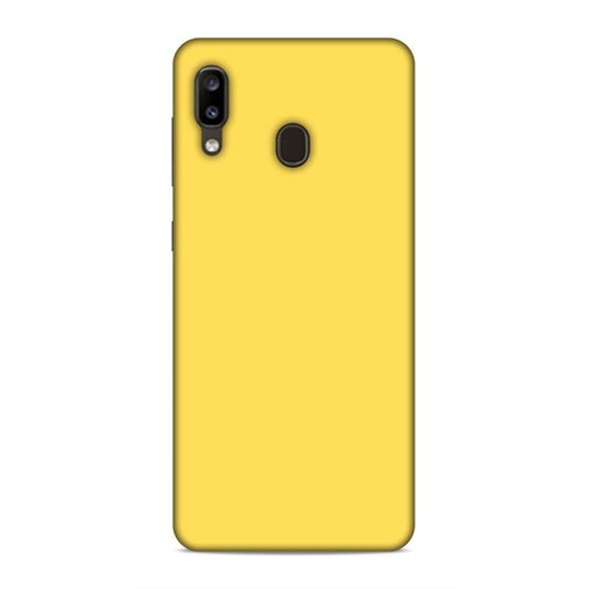 Yellow Classic Plain Samsung Galaxy A20 Phone Case Cover