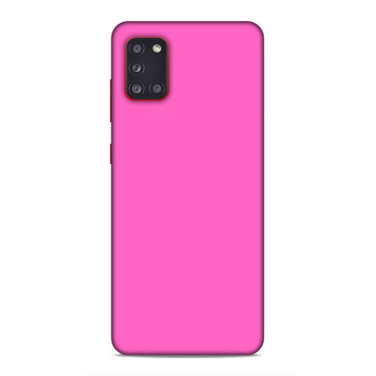 Pink Classic Plain Samsung Galaxy A31 Mobile Back Cover