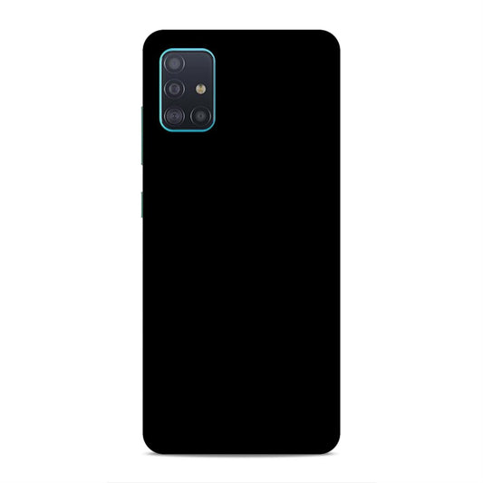 Black Classic Plain Samsung Galaxy A51 Phone Cover Case Case
