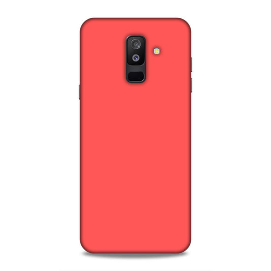 Coral Red Plain Samsung Galaxy A6 Plus Phone Cover