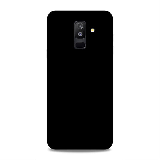 Black Classic Plain Samsung Galaxy A6 Plus Phone Cover Case Case