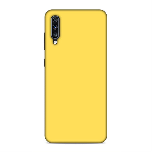 Yellow Classic Plain Samsung Galaxy A70s Phone Case Cover