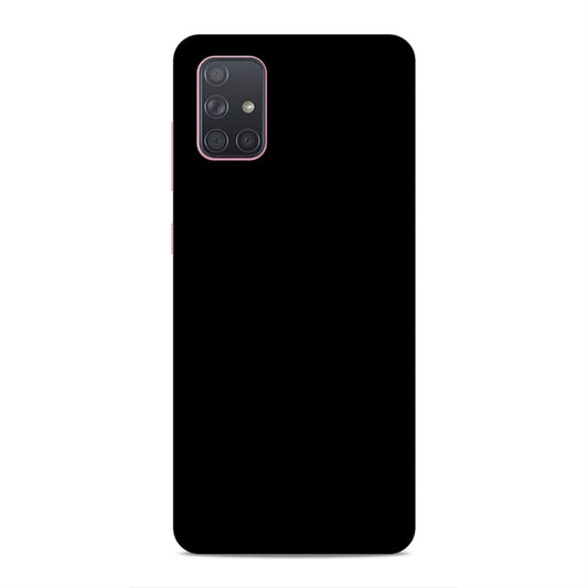 Black Classic Plain Samsung Galaxy A71 Phone Cover Case Case