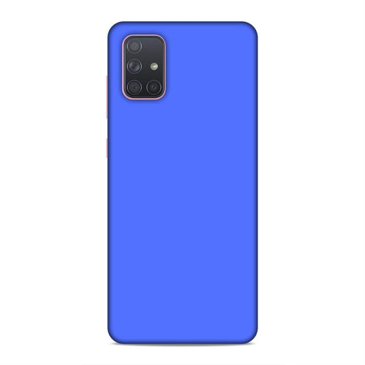 Royal Blue Plain Samsung Galaxy A71 Mobile Back Case