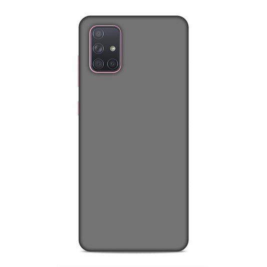 Grey Classic Plain Samsung Galaxy A71 Phone Back Case