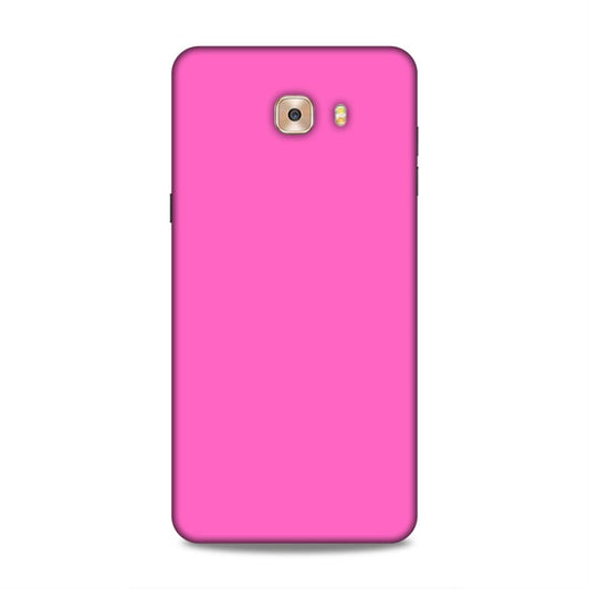 Pink Classic Plain Samsung Galaxy C9 Pro Mobile Back Cover