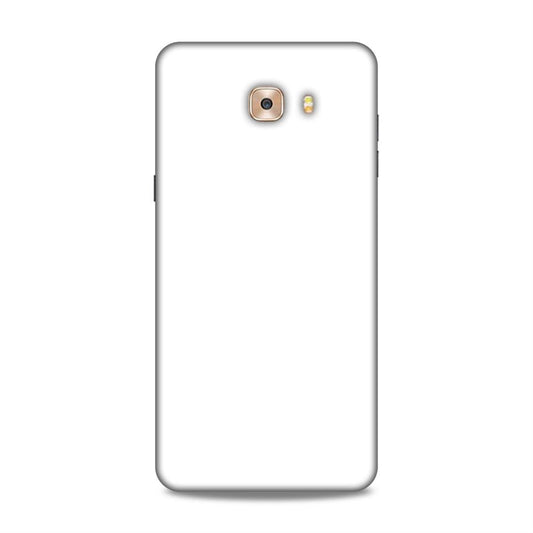 White Classic Plain Samsung Galaxy C9 Pro Mobile Case Cover