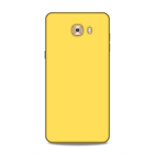 Yellow Classic Plain Samsung Galaxy C9 Pro Phone Case Cover