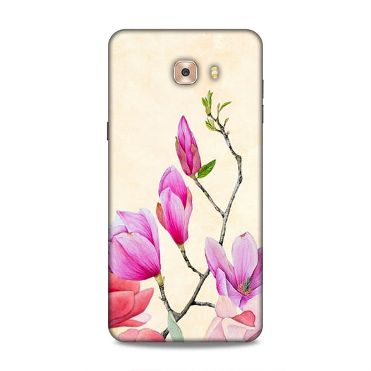 Pink Flower Samsung Galaxy C9 Pro Mobile Cover Case