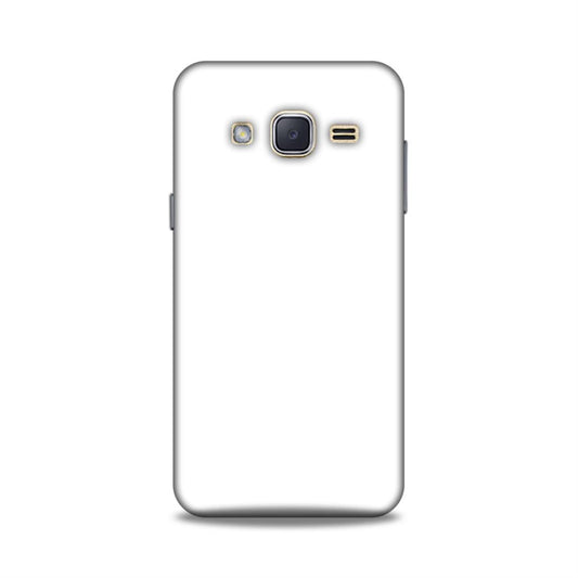 White Classic Plain Samsung Galaxy J2 (2015) Mobile Case Cover