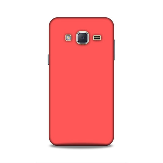 Coral Red Plain Samsung Galaxy J2 (2017) Phone Cover