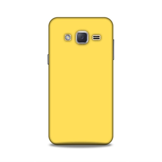 Yellow Classic Plain Samsung Galaxy J2 (2017) Phone Case Cover