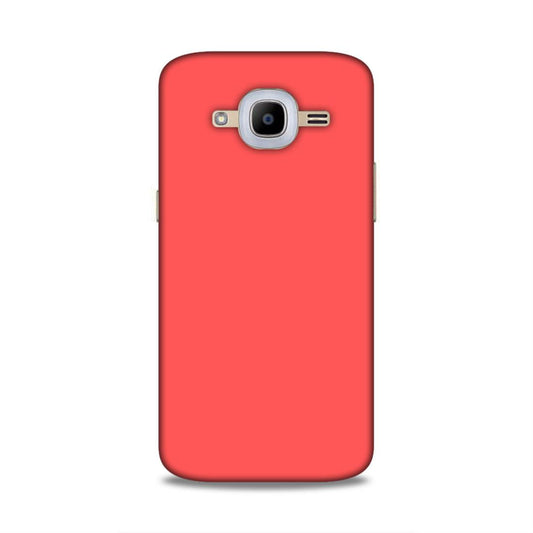 Coral Red Plain Samsung Galaxy J2 Pro (2016) Phone Cover