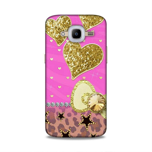 Cute Pink Heart Samsung Galaxy J2 Pro (2016) Phone Case Cover