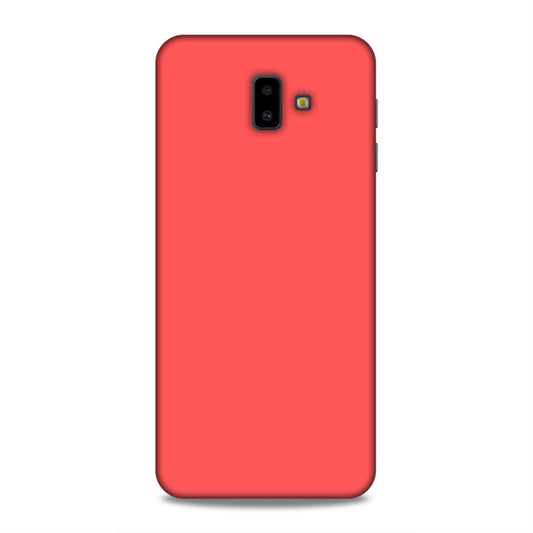 Coral Red Plain Samsung Galaxy J6 Plus Phone Cover