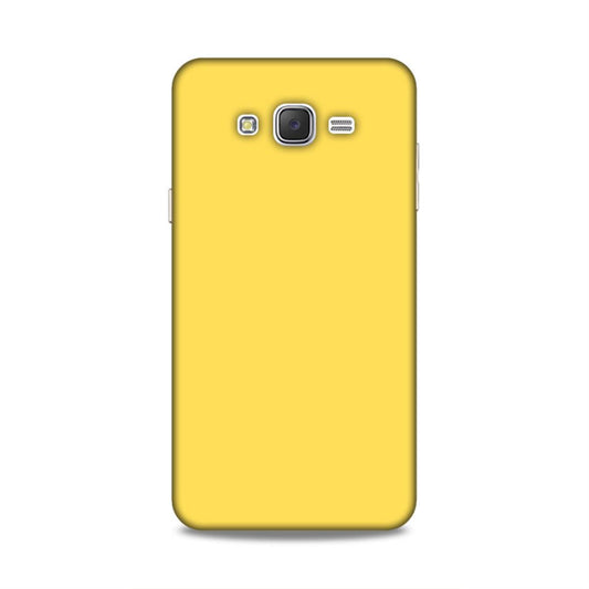 Yellow Classic Plain Samsung Galaxy J7 (2015) Phone Case Cover