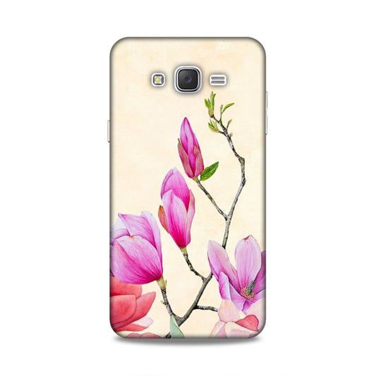 Pink Flower Samsung Galaxy J7 (2015) Mobile Cover Case