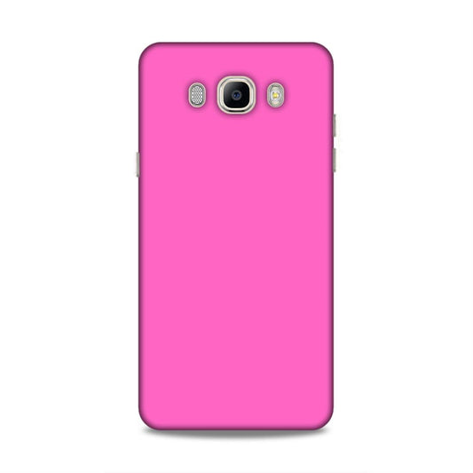 Pink Classic Plain Samsung Galaxy J7 (2016) Mobile Back Cover