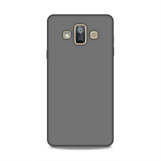 Grey Classic Plain Samsung Galaxy J7 Duo Phone Back Case