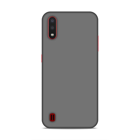 Grey Classic Plain Samsung Galaxy M01 Phone Back Case