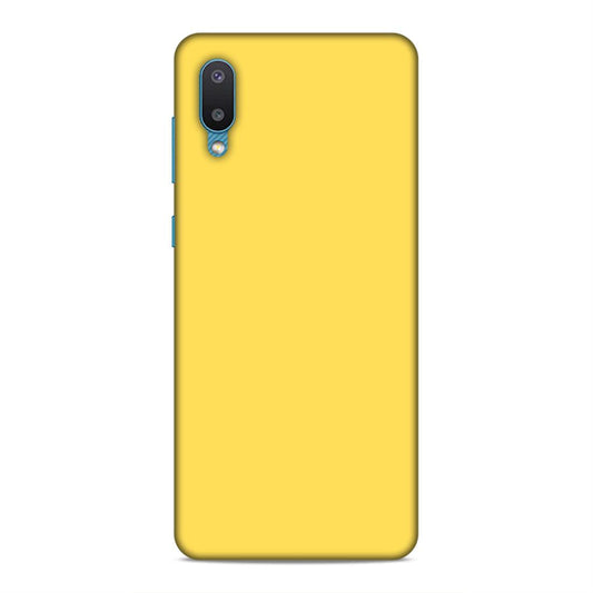 Yellow Classic Plain Samsung Galaxy M02 Phone Case Cover