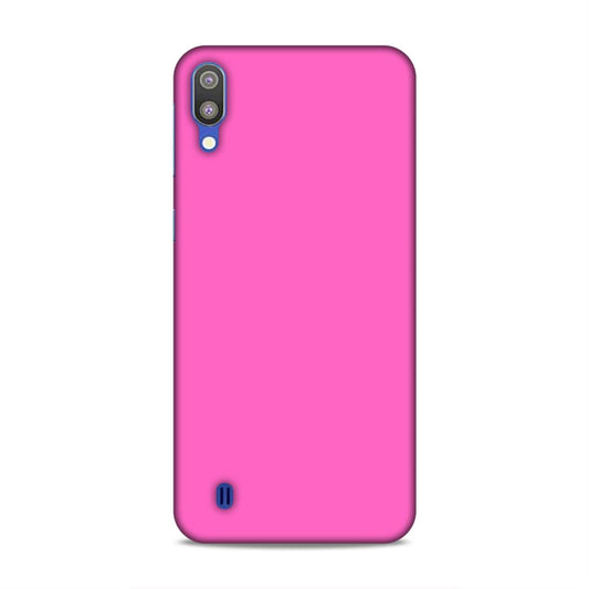 Pink Classic Plain Samsung Galaxy M10 Mobile Back Cover