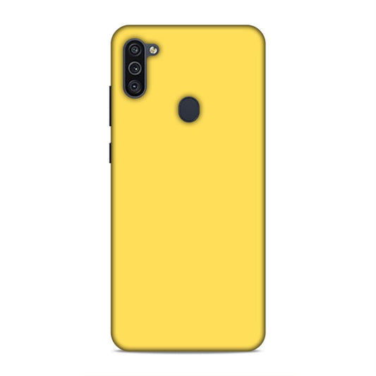 Yellow Classic Plain Samsung Galaxy M11 Phone Case Cover