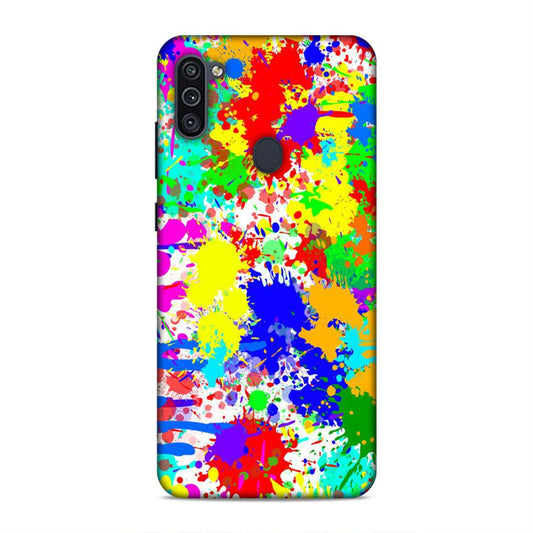 MultColour Canvas Samsung Galaxy M11 Mobile Back Case