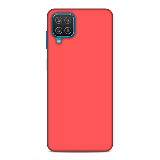 Coral Red Plain Samsung Galaxy M12 Phone Cover