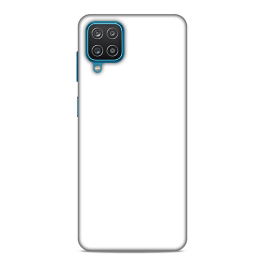 White Classic Plain Samsung Galaxy M12 Mobile Case Cover