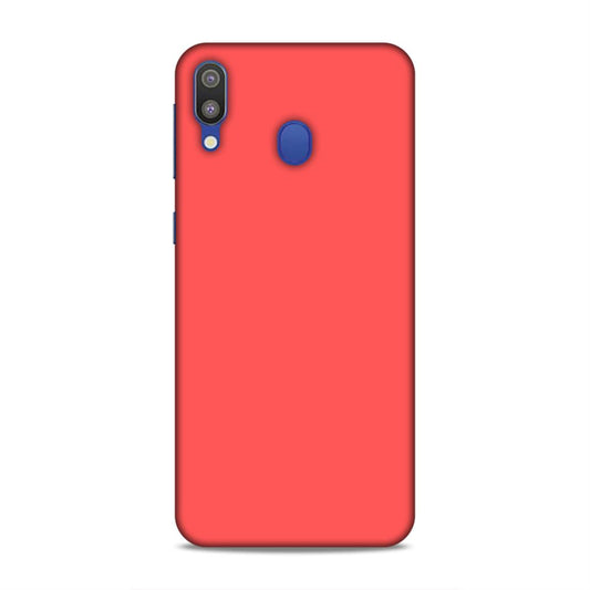 Coral Red Plain Samsung Galaxy M20 Phone Cover