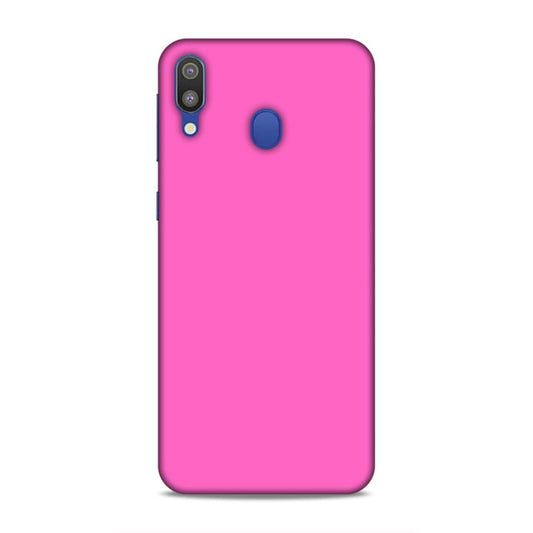 Pink Classic Plain Samsung Galaxy M20 Mobile Back Cover