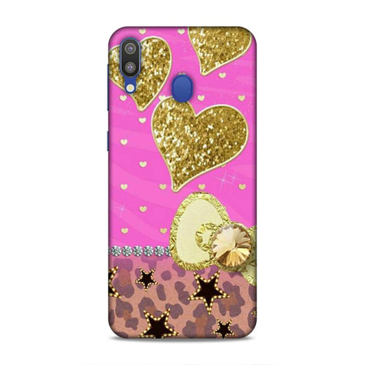 Cute Pink Heart Samsung Galaxy M20 Phone Case Cover