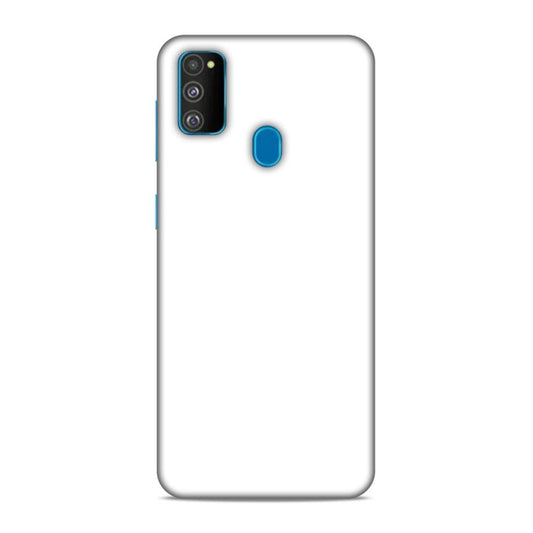 White Classic Plain Samsung Galaxy M30s Mobile Case Cover