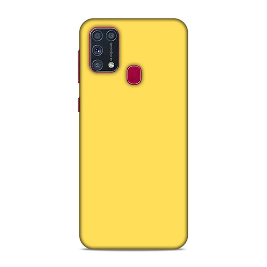 Yellow Classic Plain Samsung Galaxy M31 Phone Case Cover