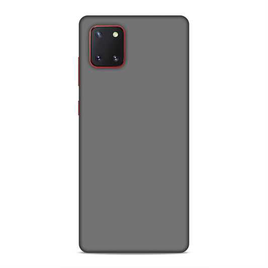 Grey Classic Plain Samsung Galaxy Note 10 Lite Phone Back Case