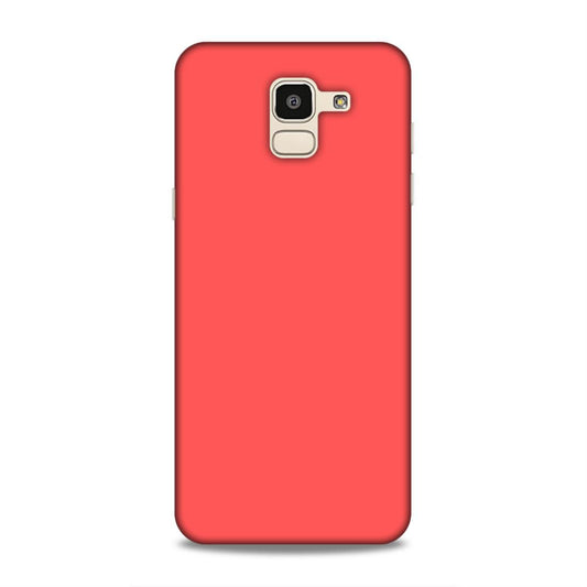 Coral Red Plain Samsung Galaxy On6 Phone Cover