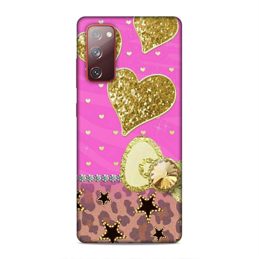 Cute Pink Heart Samsung Galaxy S20 FE Phone Case Cover