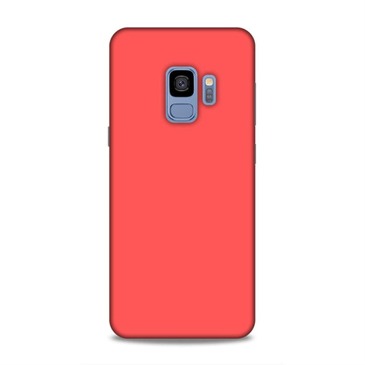 Coral Red Plain Samsung Galaxy S9 Phone Cover
