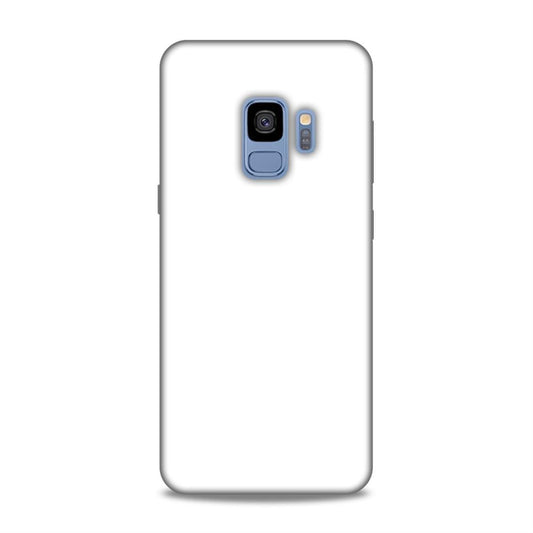 White Classic Plain Samsung Galaxy S9 Mobile Case Cover