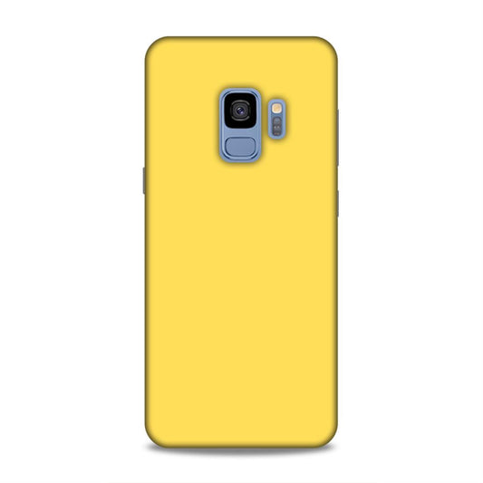 Yellow Classic Plain Samsung Galaxy S9 Phone Case Cover