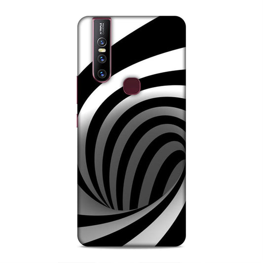 Black And White Vivo V15 Mobile Cover