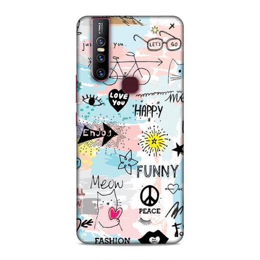 Cute Funky Happy Vivo V15 Mobile Cover Case